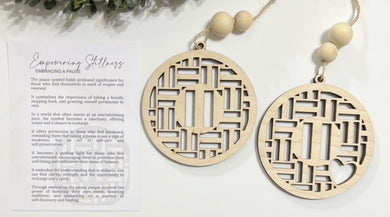 Empowering Stillness Embracing a Pause - Story Card Ornament Charm