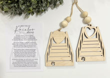 See You At Rainbow Bridge Cat Pawprint - Story Card Ornament Charm