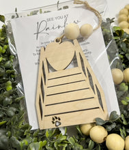 See You At Rainbow Bridge Cat Pawprint - Story Card Ornament Charm