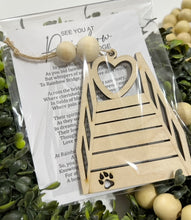 See You At Rainbow Bridge Cat Pawprint - Story Card Ornament Charm