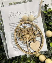 Rooted In Love Soaring With Change Dandelions - Story Card Ornament Charm