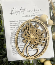 Rooted In Love Soaring With Change Dandelions - Story Card Ornament Charm