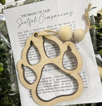 The Magic of Our Soulful Companions Cat Paw - Story Card Ornament Charm