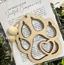 The Magic of Our Soulful Companions Cat Paw - Story Card Ornament Charm