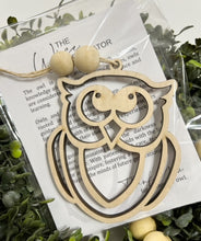 The Wise Educator Owl - Story Card Ornament Charm