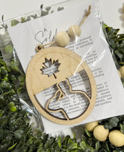 A Soldier's Heart Maple Leaf - Story Card Ornament Charm