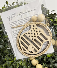 Our Heroic Guardians Police Officer - Story Card Ornament Charm
