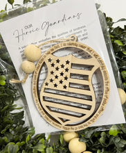 Our Heroic Guardians Police Officer - Story Card Ornament Charm
