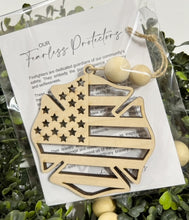 Our Fearless Protectors Firefighters - Story Card Ornament Charm