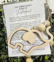 The Unbreakable Bond of Sisterhood Elephant - Story Card Ornament Charm