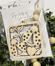 Symbols of Serendipity Ladybug - Story Card Ornament Charm