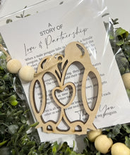 A Story of Love & Partnership Penguin - Story Card Ornament Charm