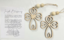 Irish Blessing Cross - Story Card Ornament Charm