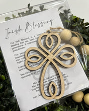 Irish Blessing Cross - Story Card Ornament Charm