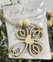 Irish Blessing Cross - Story Card Ornament Charm