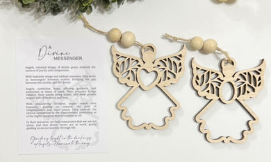 A Divine Messenger Angel - Story Card Ornament Charm