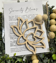 Serinity Blooms Lotus Flower - Story Card Ornament Charm