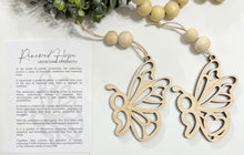 Renewed Hope Unyielding Strength Butterfly Semicolon Suicide Prevention - Story Card Ornament Charm