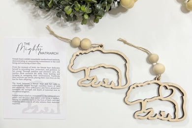 The Mighty Matriarch Bear - Story Card Ornament Charm