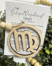 Virgo Zodiac The Diligent Perfectionist - Story Card Ornament Charm