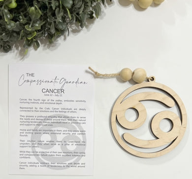 Cancer Zodiac The Compassionate Guardian - Story Card Ornament Charm