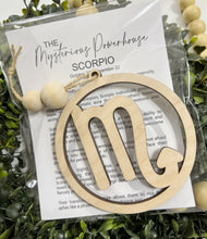 Scorpio Zodiac The Mysterious Powerhouse - Story Card Ornament Charm