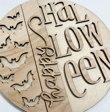 Happy Halloween Bats Round Doorhanger 12"