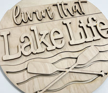 Livin' That Lake Life Summer Round Doorhanger 12"