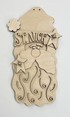 Old Fashioned Santa St. Nick Doorhanger 12