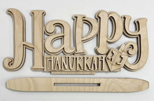 Happy Hanukkah Standing Shelf Sitter