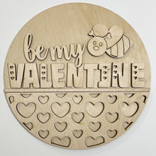 Be My Valentine Hearts and Bee Round Doorhanger