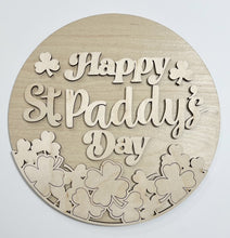 Happy St. Paddy's Day Shamrock St. Patrick's Day Round Doorhanger