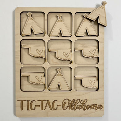TIC-TAC-Oklahoma State Game Board Tic Tac Toe Games