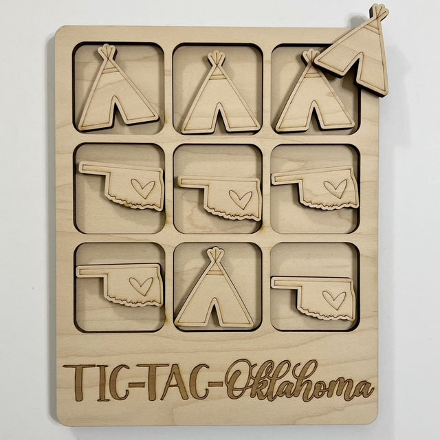 TIC-TAC-Oklahoma State Game Board Tic Tac Toe Games