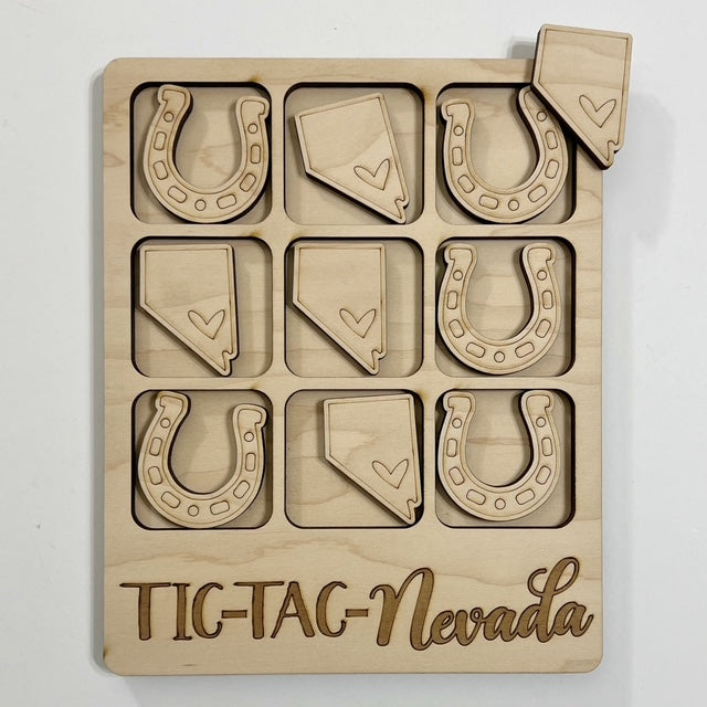 TIC-TAC-Nevada State Game Board Tic Tac Toe Games
