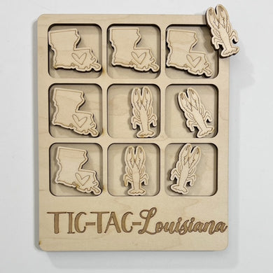 TIC-TAC-Louisiana State Game Board Tic Tac Toe Games
