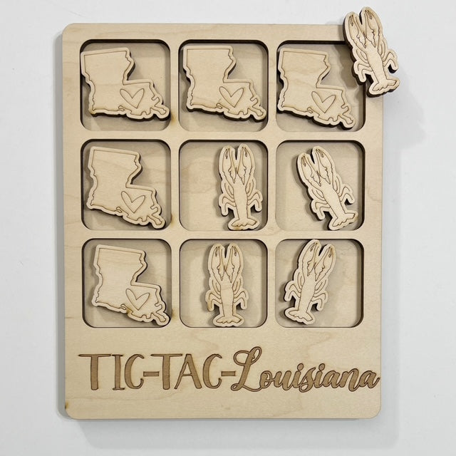 TIC-TAC-Louisiana State Game Board Tic Tac Toe Games