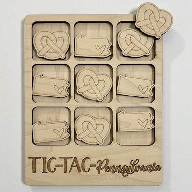 TIC-TAC-Pennsylvania State Game Board Tic Tac Toe Games
