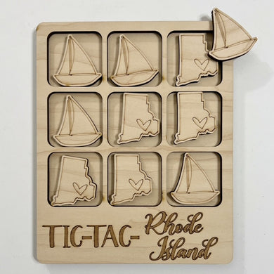 TIC-TAC-Rhode Island State Game Board Tic Tac Toe Games