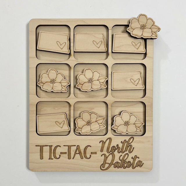 TIC-TAC-North Dakota State Game Board Tic Tac Toe Games
