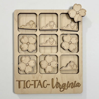 TIC-TAC-Virginia State Game Board Tic Tac Toe Games