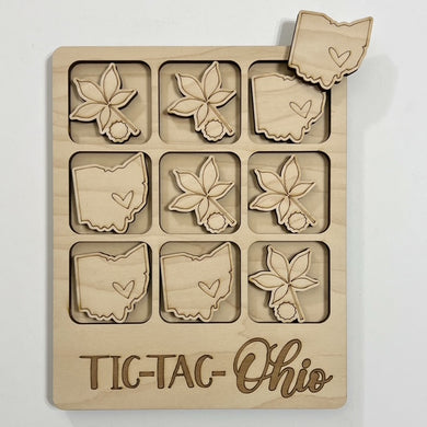 TIC-TAC-Ohio State Game Board Tic Tac Toe Games