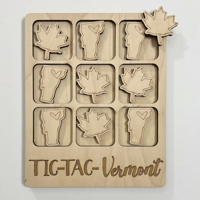 TIC-TAC-Vermont State Game Board Tic Tac Toe Games