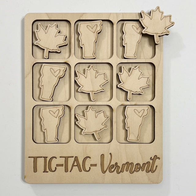 TIC-TAC-Vermont State Game Board Tic Tac Toe Games