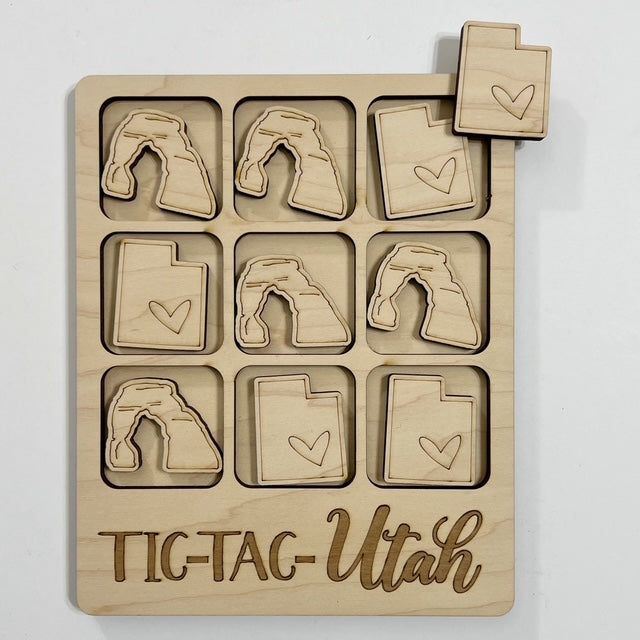 TIC-TAC-Utah State Game Board Tic Tac Toe Games