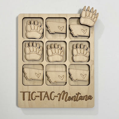TIC-TAC-Montana State Game Board Tic Tac Toe Games