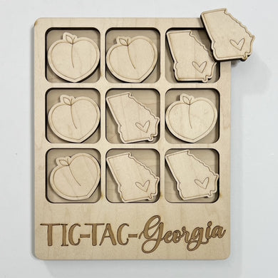 TIC-TAC-Georgia State Game Board Tic Tac Toe Games