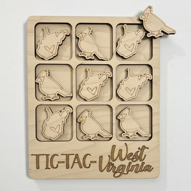 TIC-TAC-West Virginia State Game Board Tic Tac Toe Games