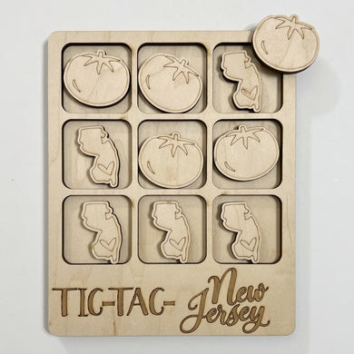 TIC-TAC-New Jersey State Game Board Tic Tac Toe Games