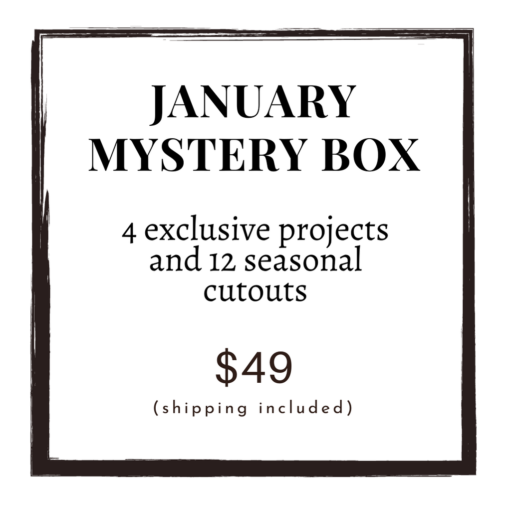 Box With January January Mystery Box – Sawdust & Swirls